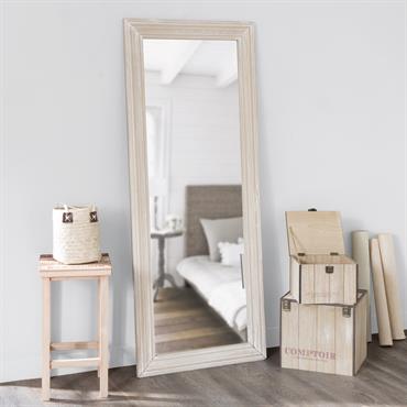 Miroir rectangulaire en bois de paulownia 59x145