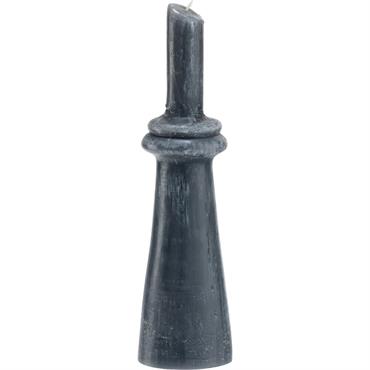 Bougie déco contemporaine H36cm - grisDOLYA