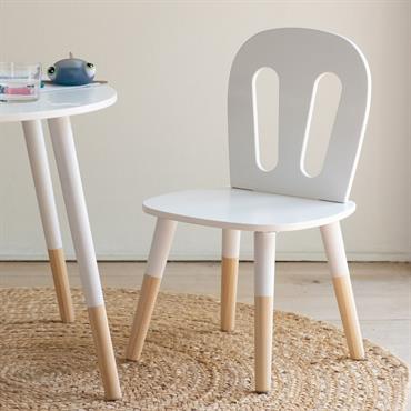 Cliquez pour agrandir et passer en diaporama Chaise enfant en bois - blancLOULOU