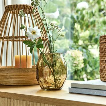 Vase classique en verre - marronVINIEL