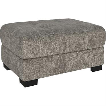 Pouf en tissu Genesis avec coffre - beige alpillesMAURO