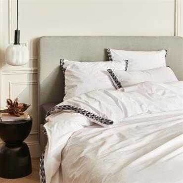 Housse de couette 260x240cm en percale de coton - blancKISSOS
