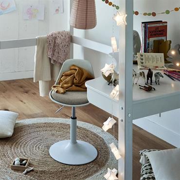 Cliquez pour agrandir et passer en diaporama Chaise enfant dactylo en plastique - grisROLY