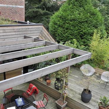 Terrasse avec Pergola en bois 
