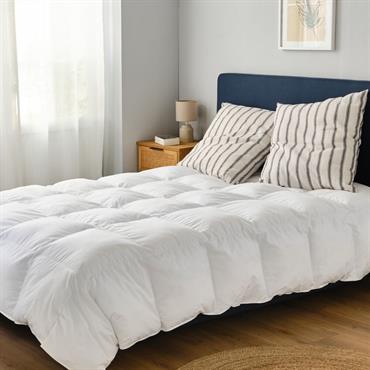 Cliquez pour agrandir et passer en diaporama Couette tempérée percale de coton et fibre siliconée - 260x240cmPANDORE