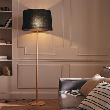 Cliquez pour agrandir et passer en diaporama Pied de lampadaire en hévéa - bois clair H149cmMILI