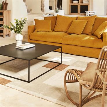 Cliquez pour agrandir et passer en diaporama Tapis à motifs géométriques - beige 200x290cmFIONA