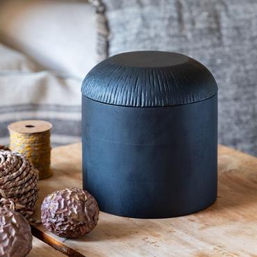 Boîte déco ronde en manguier D15xH15