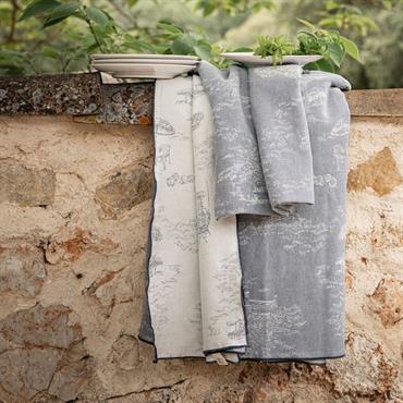 Nappe en coton réversible à motifs 150x250cm - beigeMEYNIAL