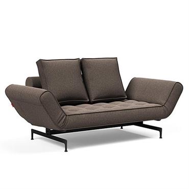 INNOVATION LIVING Canapé design GHIA LASER convertible 80x210 cm tissu Bouclé Taupe