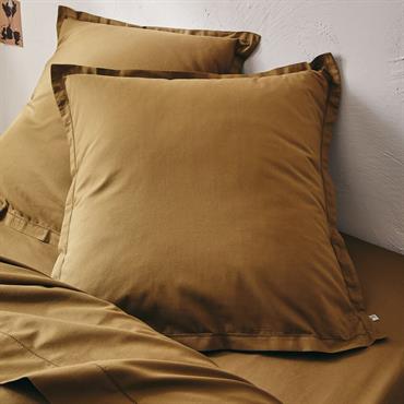 Cliquez pour agrandir et passer en diaporama Lot de 2 taies d'oreiller en coton bio 65x65cm - vert mousseORGANICA