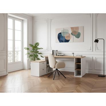 Cliquez pour agrandir et passer en diaporama Bureau d'angle gauche PRAGUE BOBOCHIC