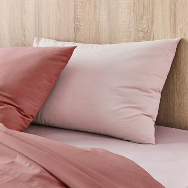 Lot de 2 taies d'oreiller en coton - rose rosa 50x70cmCALANQUES