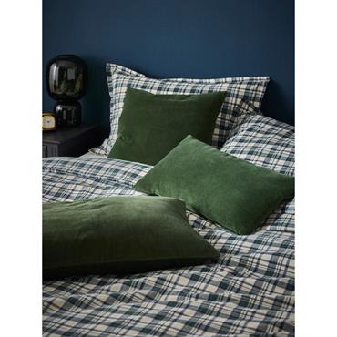 Housse de coussin en velours côtelé