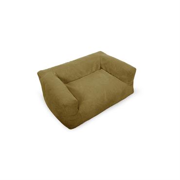 Cliquez pour agrandir et passer en diaporama Panier pour chien SALTO velours côtelé jaune m