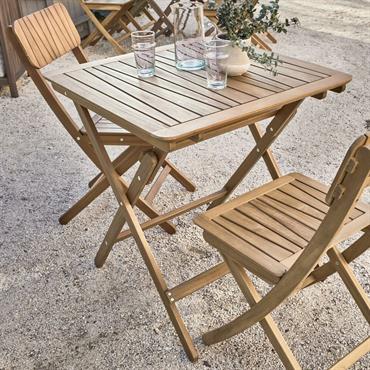 Table design et pratique. Imaginée et créée par nos designers, optez pour cette jolie table pliante qui sera très utile pour de petits espaces tels que les balcons ou terrasses, mais aussi un ...