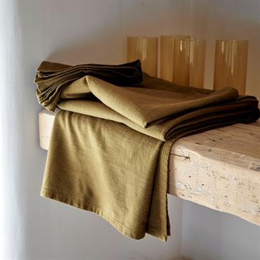 Nappe en coton 150x250cm - vert mousseLANIS