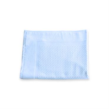 Tapis de bain en éponge pur coton Fil blanc - REVO - Ciel - Coton - Taille 