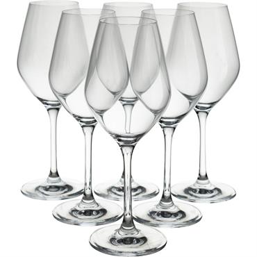 Cliquez pour agrandir et passer en diaporama Coffret de 6 verres à pied en verre 35cl - transparentZEN