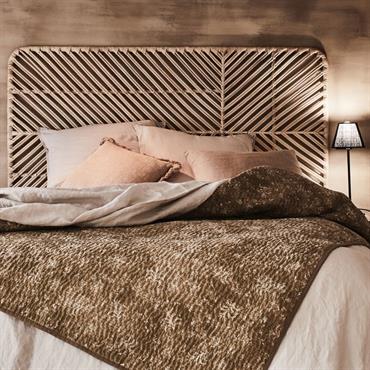 Tête de lit en rotin et acier - L150cmSELENE