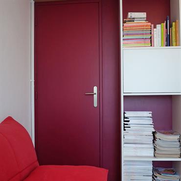 Bureau avec bibliothèque sur-mesure 