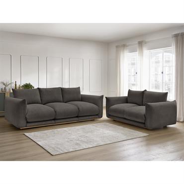 Ensemble canapé droit fixe 3 