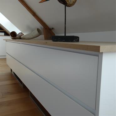 Meuble à tiroirs blanc 