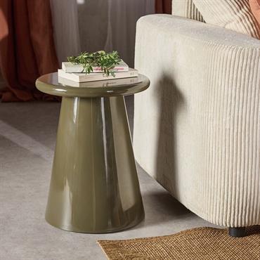 Bout de canapé en bois laqué D35xH45cm - vertJAVIE