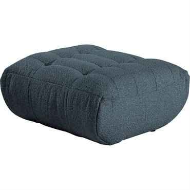 Pouf en tissu bouclette - bleuSCALO