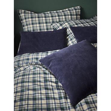 Housse de coussin en velours côtelé