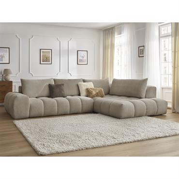 Canapé d'angle fixe EVEREST tissu chiné taupe angle droit BOBOCHIC 4 places LA COLLECTION Quoi de mieux qu'un salon chaleureux, convivial et particulièrement tendance ? Avec la nouvelle création originale de BOBOCHIC : la collection EVEREST, découvrez des canapés capables de vous ...