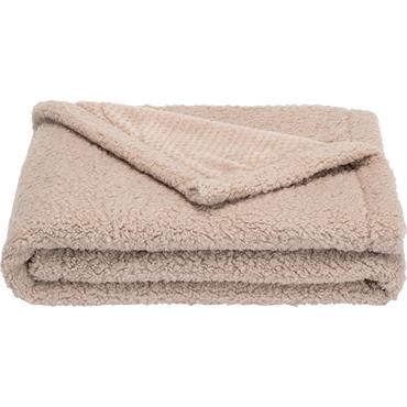 Plaid en polaire 127x152cm - beigeELLA