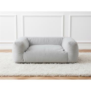 Cliquez pour agrandir et passer en diaporama Panier pour chien SALTO tissu imitation fourrure gris clair m