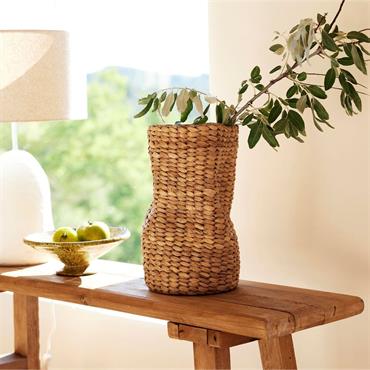 Vase contemporain en jacinthe d'eau H46cm - naturelBEAUSSET