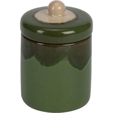 Bougie déco en grès H14