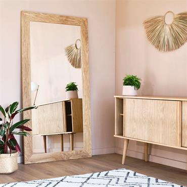 Cliquez pour agrandir et passer en diaporama Miroir en chêne 8x168cm - naturelEMBRUN