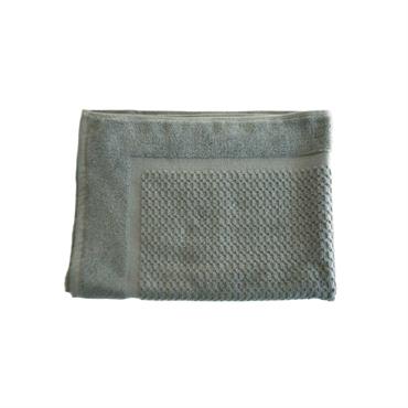 Tapis de bain en éponge pur coton Fil blanc - REVO - Olive - Coton - Taille 