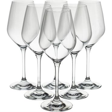 Cliquez pour agrandir et passer en diaporama Coffret de 6 verres à pied en verre 25cl - transparentZEN
