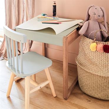 Cliquez pour agrandir et passer en diaporama Chaise enfant en bois - vert olivierHELGA