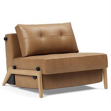Cliquez pour agrandir et passer en diaporama INNOVATION LIVING Fauteuil design SOFABED CUBED 02 WOOD convertible lit 200x90 cm Faunal Brown
