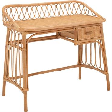Cliquez pour agrandir et passer en diaporama Bureau enfant en rotin - naturelHANOI