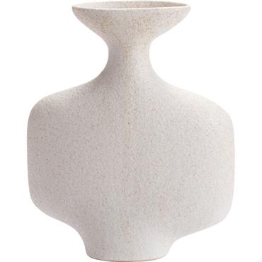 Cliquez pour agrandir et passer en diaporama Vase contemporain en céramique H31cm - beigeOSTRAVA