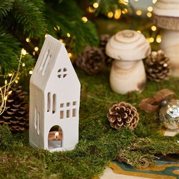 Photophore maisonnette en aluminium H17