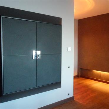 Meuble de rangement contemporain suspendu 