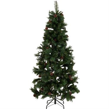 Sapin de Noël artificiel avec pommes de pin D78xH150cm - vertPANCAR