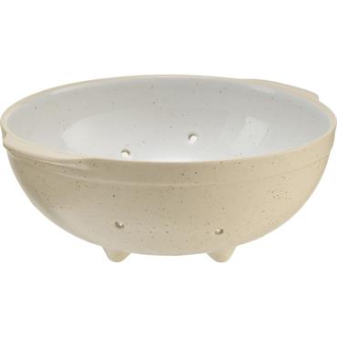 Passoire en grès D25cm - blancLYSA