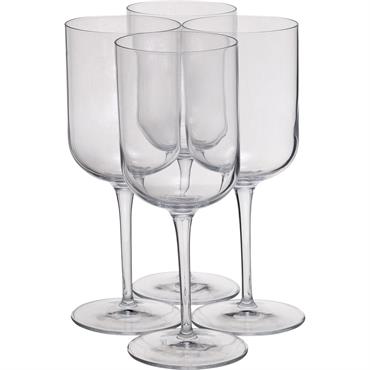 Cliquez pour agrandir et passer en diaporama Coffret de 4 verres à pied en cristallin 40cl - transparentSUBLIME