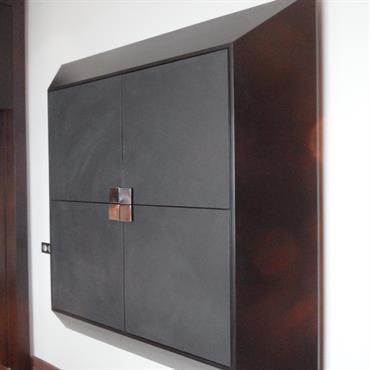 Meuble rangement dans le couloir 