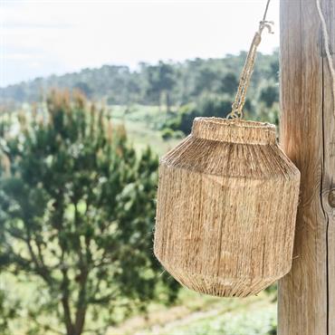 Cliquez pour agrandir et passer en diaporama Lanterne en jute H30cm - naturelVOLONNE