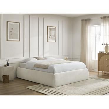 Sommier coffre INERA tissu lisse beige 180x200 BOBOCHIC Le sommier coffre INERA allie élégance et praticité. Revêtu d'un tissu tendance et résistant, il offre une grande capacité de rangement pour optimiser l'espace de votre chambre. Son système d'ouverture ...